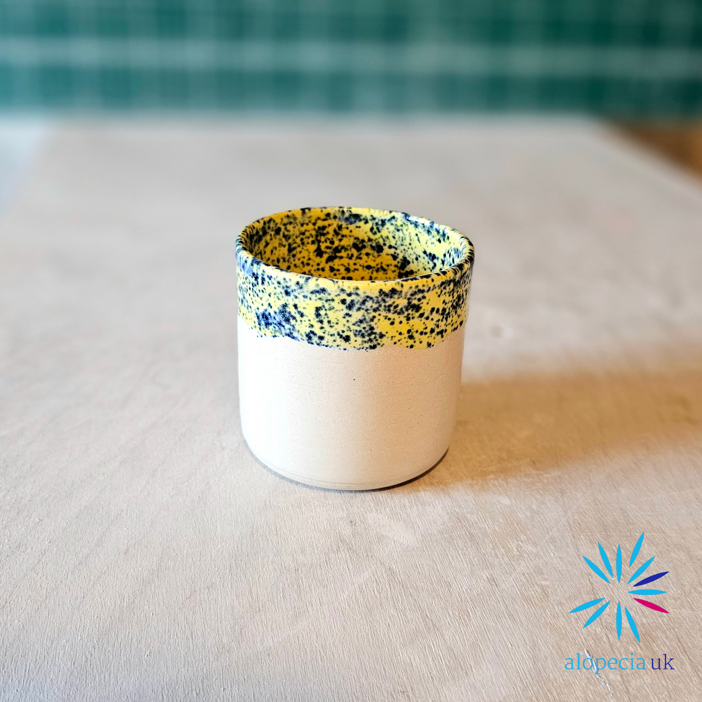 Issi Cup - Natural/Yellow/Splatter