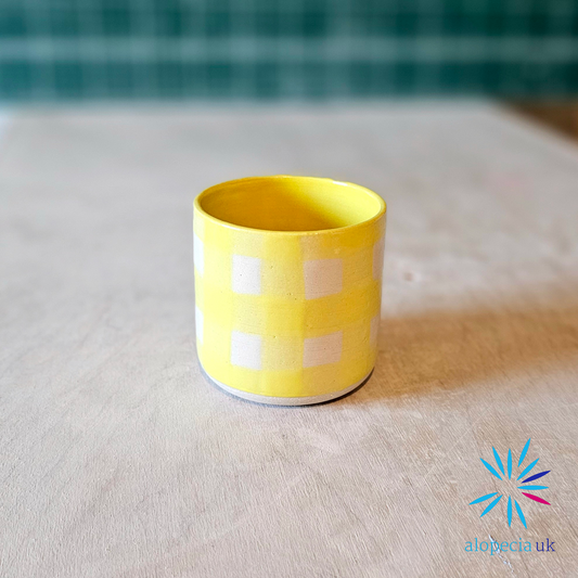 Issi Cup - Yellow Check